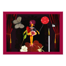 La partie de Luna Cartons D'invitation