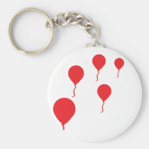 la partie rouge monte en ballon l'icône porte-clefs