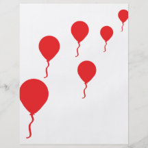 la partie rouge monte en ballon l'icône prospectus personnalisés