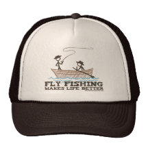La pêche de mouche rend la vie meilleure casquette