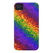 La peinture colorée d'arc-en-ciel éclabousse l'art coque Case-Mate iPhone 4