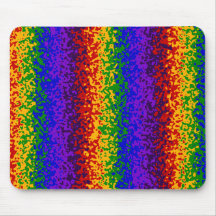 La peinture colorée d'arc-en-ciel éclabousse l'art tapis de souris