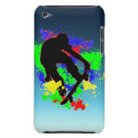 La peinture de graffiti éclabousse la planche à ro coque iPod touch 