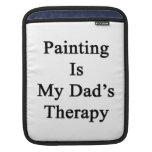 La peinture est la thérapie de mon papa poches pour iPad