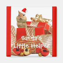 La petite aide de Père Noël Aimant