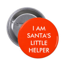 La petite aide de Père Noël Badge Avec Épingle