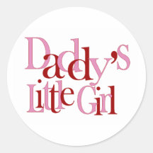 La petite fille du papa autocollants