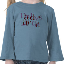 La petite fille du papa t-shirt
