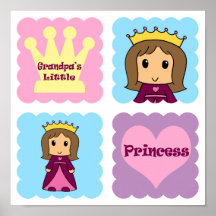 La petite princesse du grand-papa affiche