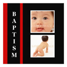 La photo moderne de baptême de bébé PERSONNALISENT Bristol Personnalisé