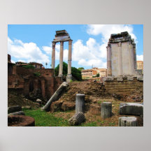 La photo panoramique détaille le forum romain anti posters