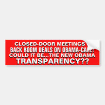 La PIÈCE ARRIÈRE S'OCCUPE sur OBAMA-CARE = TRANSPA Adhésif Pour Voiture