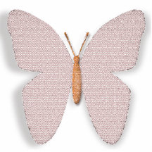 La pierre rose croient le papillon découpages en acrylique