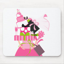 La pile impossible de mariage tapis de souris