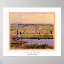 La Plaine de Gennevilliers~ Gustave Caillebotte Posters