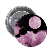 LA PLEINE LUNE OPACIFIE LE ROSE BADGE AVEC ÉPINGLE
