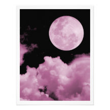LA PLEINE LUNE OPACIFIE LE ROSE INVITATIONS PERSONNALISÉES