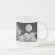 LA PLEINE LUNE OPACIFIE NOIR ET BLANC TASSE