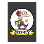 LA PLUS GRANDE BANDE DESSINÉE DE TYPE DE GEEK DES  CARTONS D'INVITATION