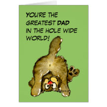 La plus grande carte de chat de papa