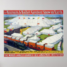 La plus grande exposition de Barnum et de Bailey s Affiche