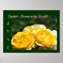 La plus grande maman au monde ! roses d'AMOUR d'im Posters
