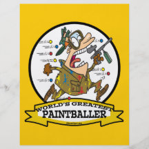 LA PLUS GRANDE PAINTBALLER BANDE DESSINÉE D'HOMMES PROSPECTUS PERSONNALISÉS