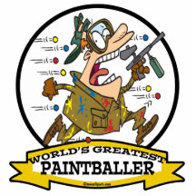 LA PLUS GRANDE PAINTBALLER BANDE DESSINÉE D'HOMMES PHOTO EN RELIEF