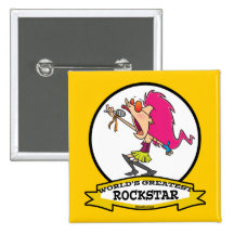 LA PLUS GRANDE ROCKSTAR BANDE DESSINÉE DE FEMELLE  PIN'S