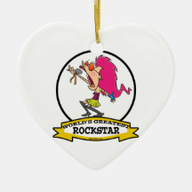 LA PLUS GRANDE ROCKSTAR BANDE DESSINÉE DE FEMELLE  DÉCORATION DE NOËL