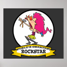 LA PLUS GRANDE ROCKSTAR BANDE DESSINÉE DE FEMELLE  POSTERS