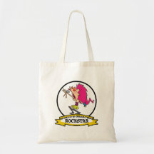 LA PLUS GRANDE ROCKSTAR BANDE DESSINÉE DE FEMELLE  SAC EN TOILE