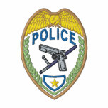 La police Badge Polo Avec Broderie