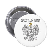 La Pologne avec Eagle polonais Badge