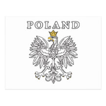 La Pologne avec Eagle polonais Carte Postale