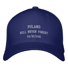 La Pologne n'oubliera jamais Casquettes Brodées