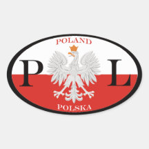 La Pologne Polska PL Adhésif