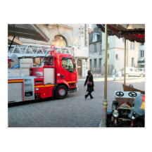 La pompe à incendie a déployé 1 cartes postales