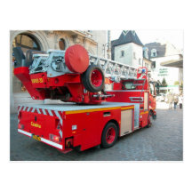 La pompe à incendie a déployé 4 carte postale