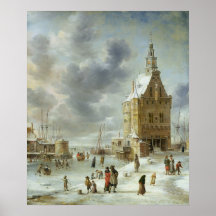 La porte de ville de Hoorn Poster