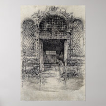 La porte par James Abbott McNeill Whistler Posters
