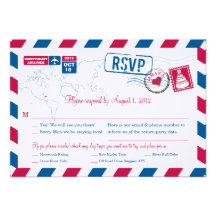 La poste aérienne de la JAMAÏQUE épousant RSVP Carton D'invitation
