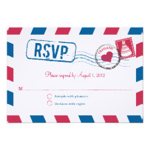 La poste aérienne de la Thaïlande épousant RSVP Bristols Personnalisés