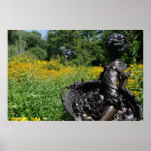 La prairie fleurit la sculpture posters