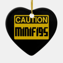 La PRÉCAUTION MINIFIG customisent par mon Minifig Ornements