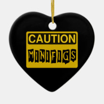 La PRÉCAUTION MINIFIGS customisent par mon Minifig Ornement