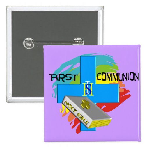 La première communion badine le T-shirts et les ca Badge