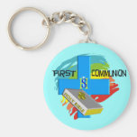 La première communion badine le T-shirts et les ca Porte-clefs