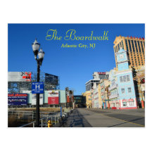 La promenade à Atlantic City Cartes Postales