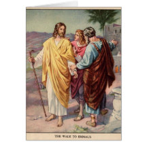 La promenade à l'emmaus cartes de vœux